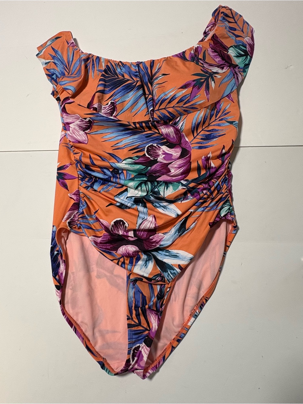 5/$15 Liz Claiborne Swimsuit Floral Size 16